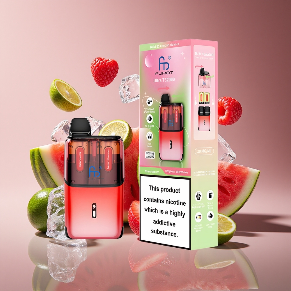 Fumot Ultra T32000 24ml 800mAh Mesh Disposable Vape Watermelon Raspberry Ice