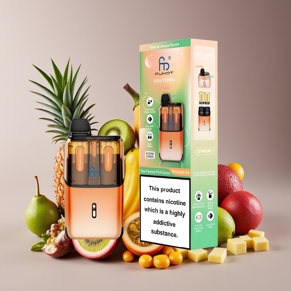 Fumot Ultra T32000 24ml Mesh 20mg Kiwi Passion Guava Pineapple Ice Disposable Vape