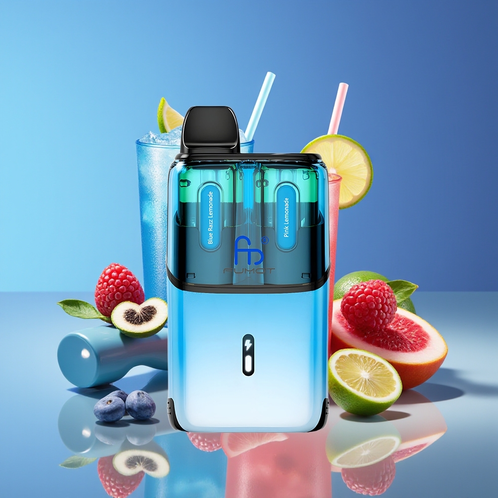 Fumot Ultra T32000 32K Puffs 800mAh Type-C Mesh Disposable Vape Blue Razz Lemonade - Pink Lemonade