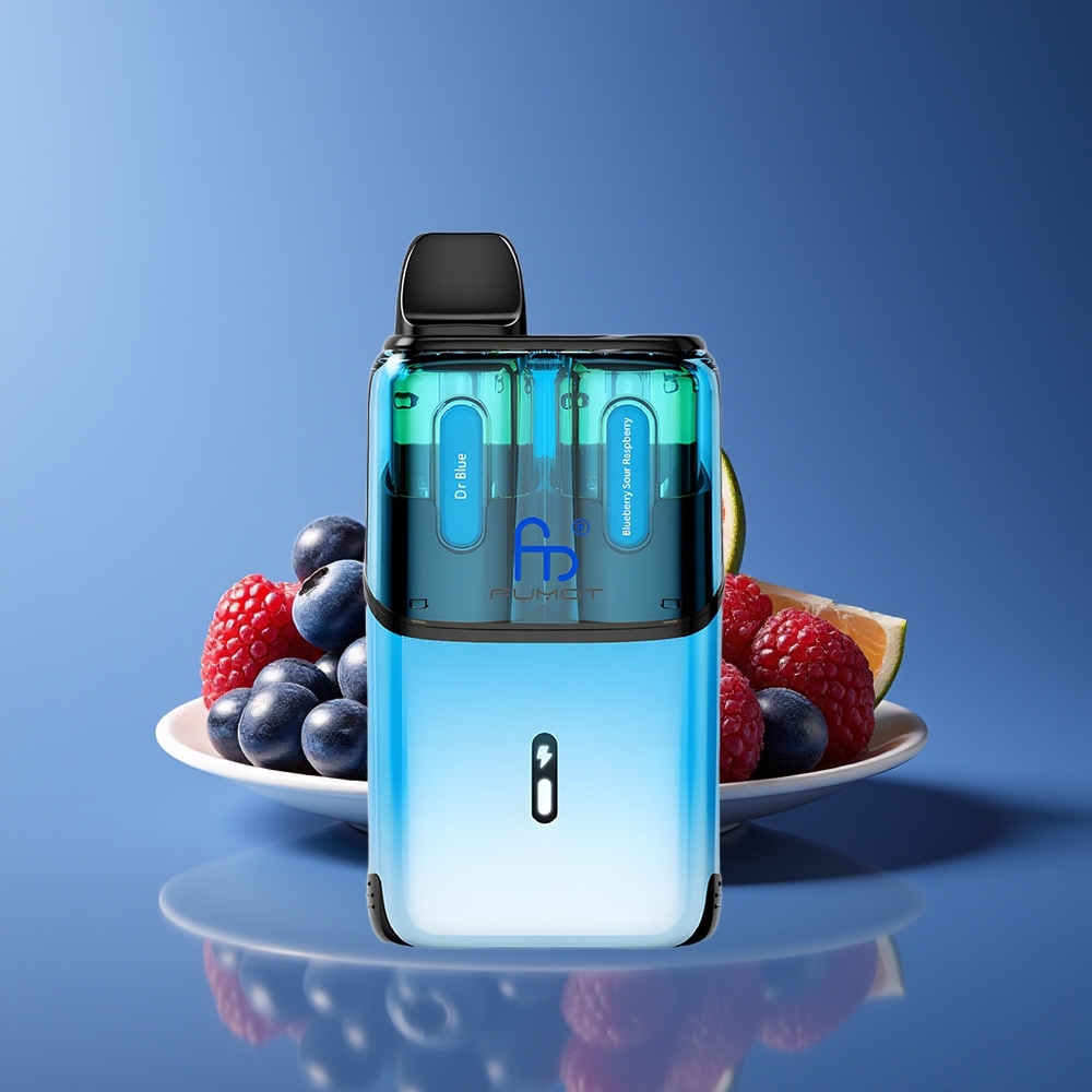 Fumot Ultra T32000 Disposable Vape 24ml Mesh 800mAh Type-C Dr Blue - Blueberry Sour Raspberry