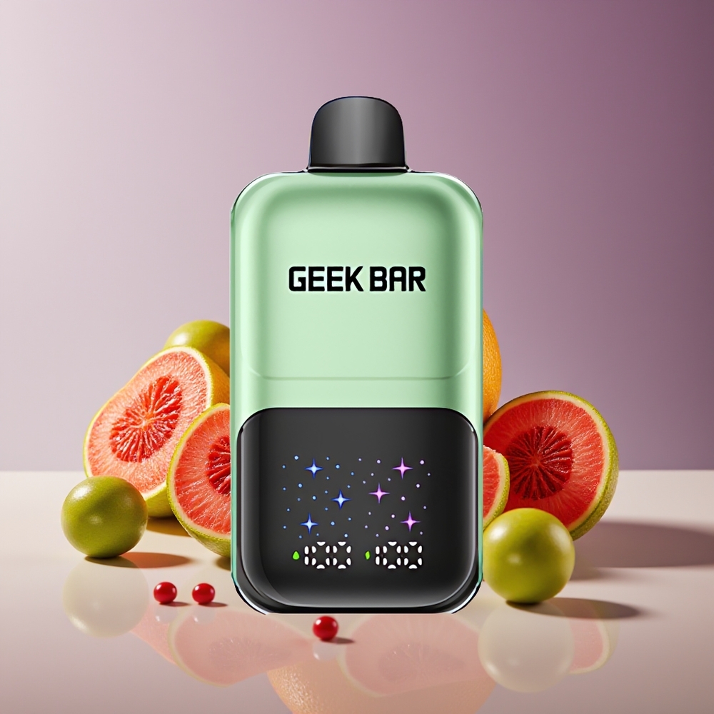 GEEK BAR 2GO 20ml 50000 Puffs Dual Tank Rechargeable Sour Candy  Sour Fruits Disposable Vape Pen