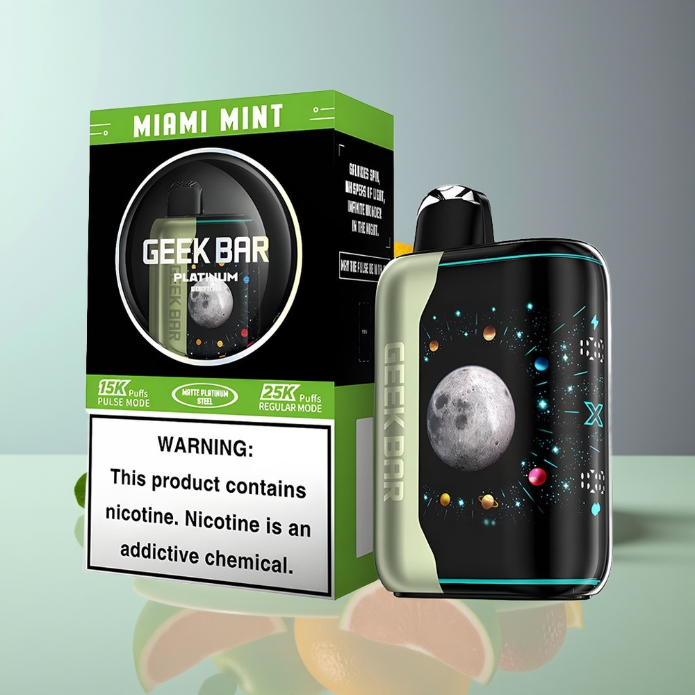 GEEK BAR Platinum Edition 25000 Puffs Dual Mesh 20mL Miami Mint Disposable Vape