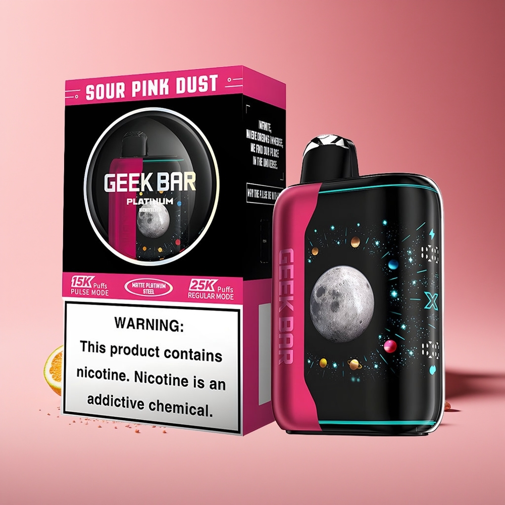 GEEK BAR Platinum Edition 25000 Puffs Dual Mesh USB-C Pink Sour Dust Disposable Vape