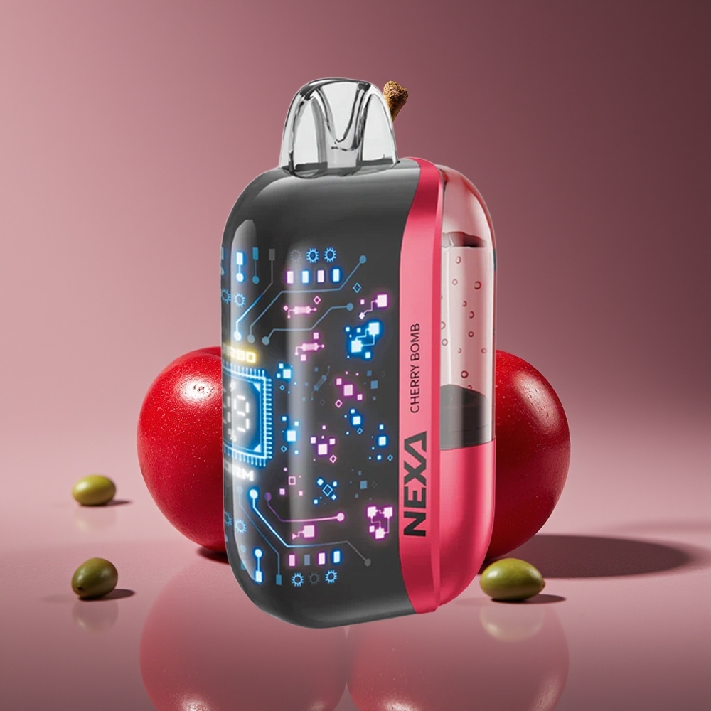NEXA Ultra 50K 20ml 800mAh 5 Nicotine 09ohm Dual Mesh Display Cherry Bomb Disposable Vape