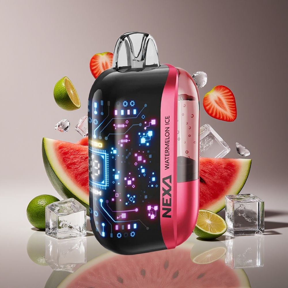 NEXA Ultra 50K 20ml 800mAh 5 Nicotine Dual Mesh Curved Screen Disposable Vape Watermelon Ice