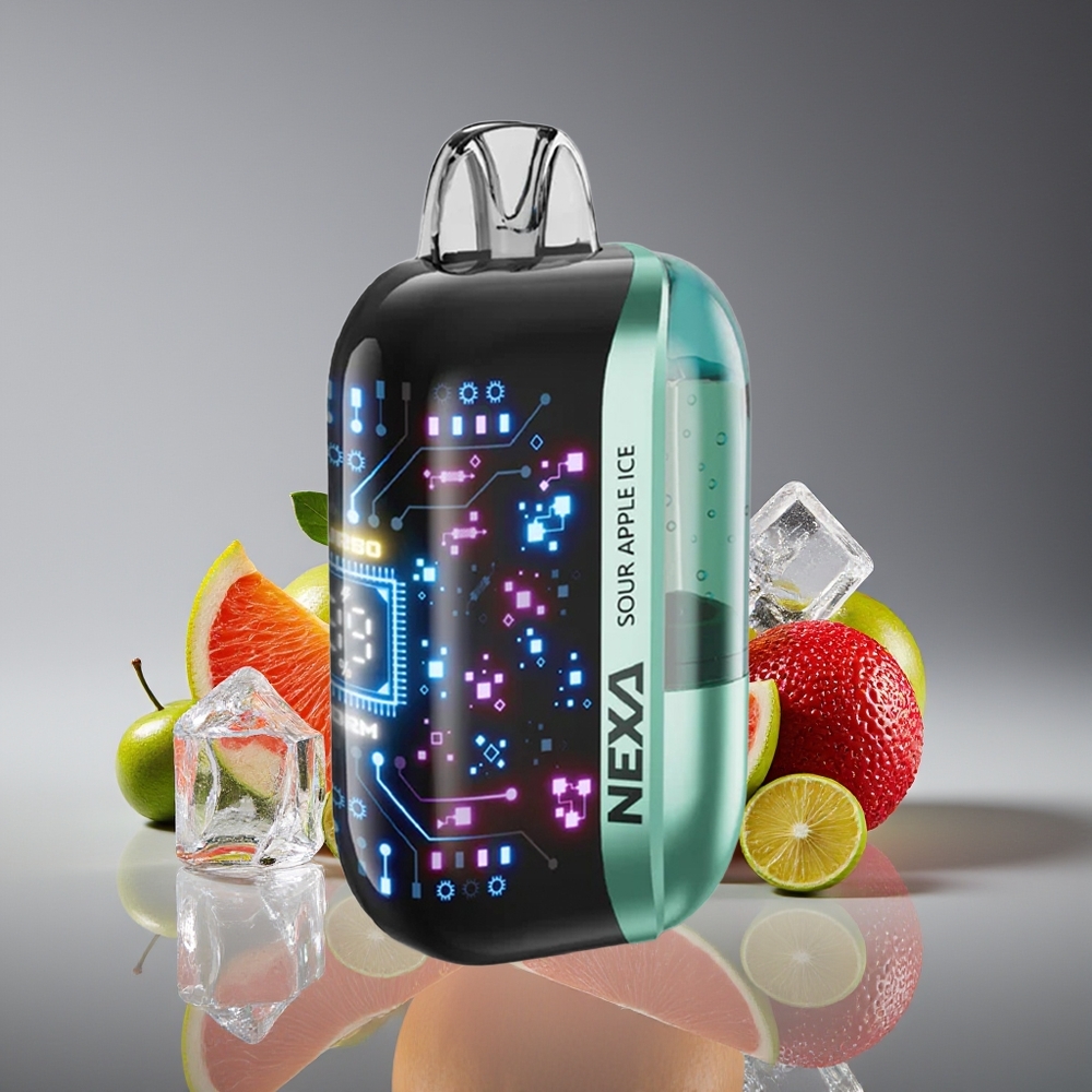 NEXA Ultra 50K 20ml 800mAh 5 Nicotine Dual Mesh Disposable Vape Sour Apple Ice