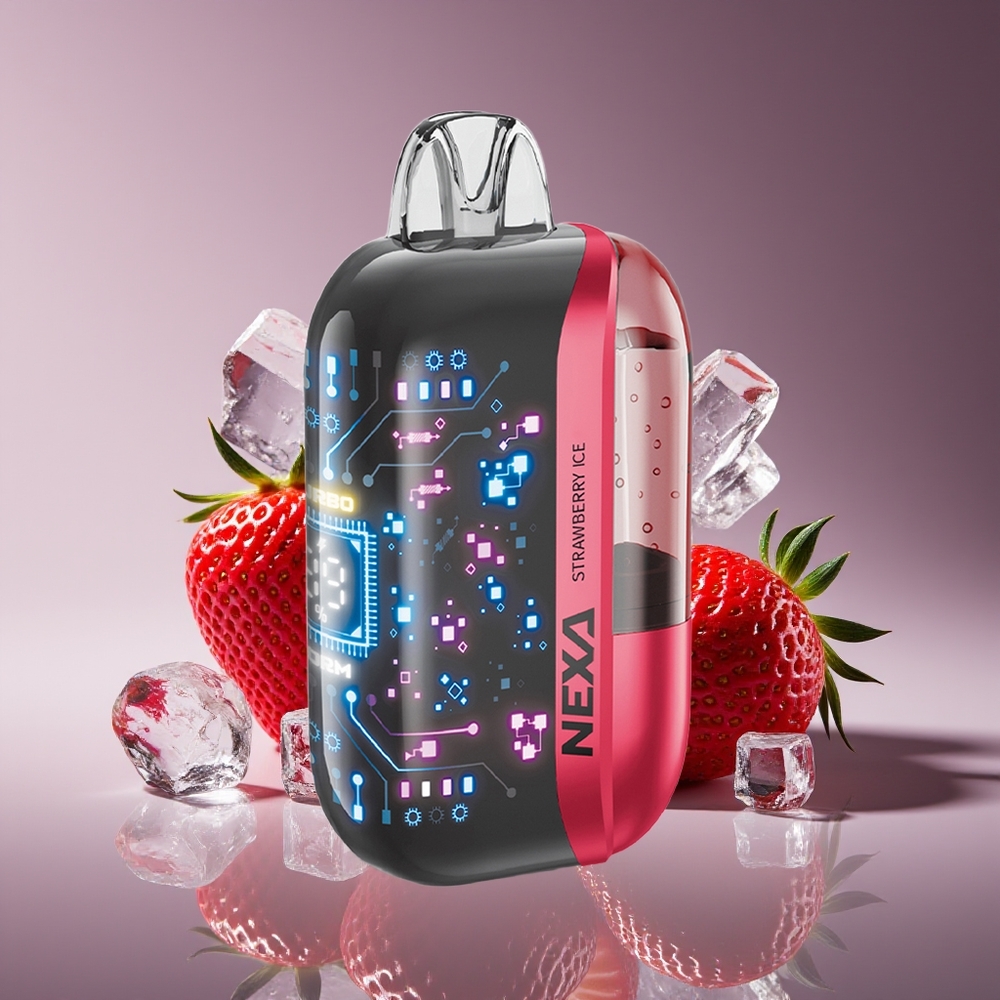 NEXA Ultra 50K 20ml 800mAh 5 Nicotine Dual Mesh Strawberry Ice Disposable Vape