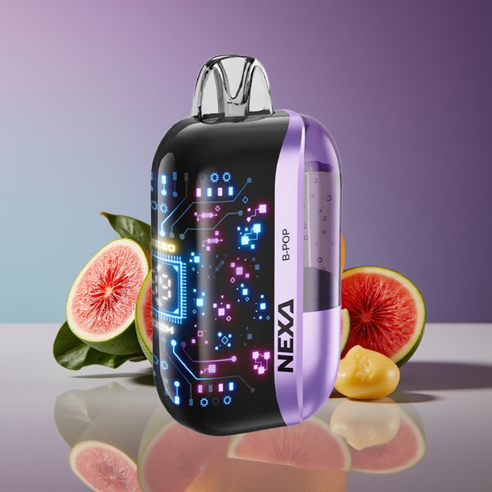 NEXA Ultra 50K B-Pop Disposable Vape 20ml 800mAh 5 Dual Mesh 3D Screen Type-C