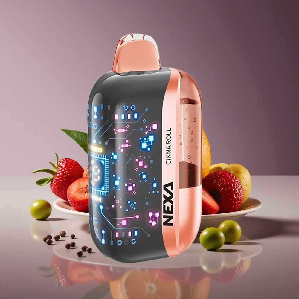 NEXA Ultra 50K Disposable Vape 20mL 800mAh 5 Nicotine Dual Mesh Cinna Roll