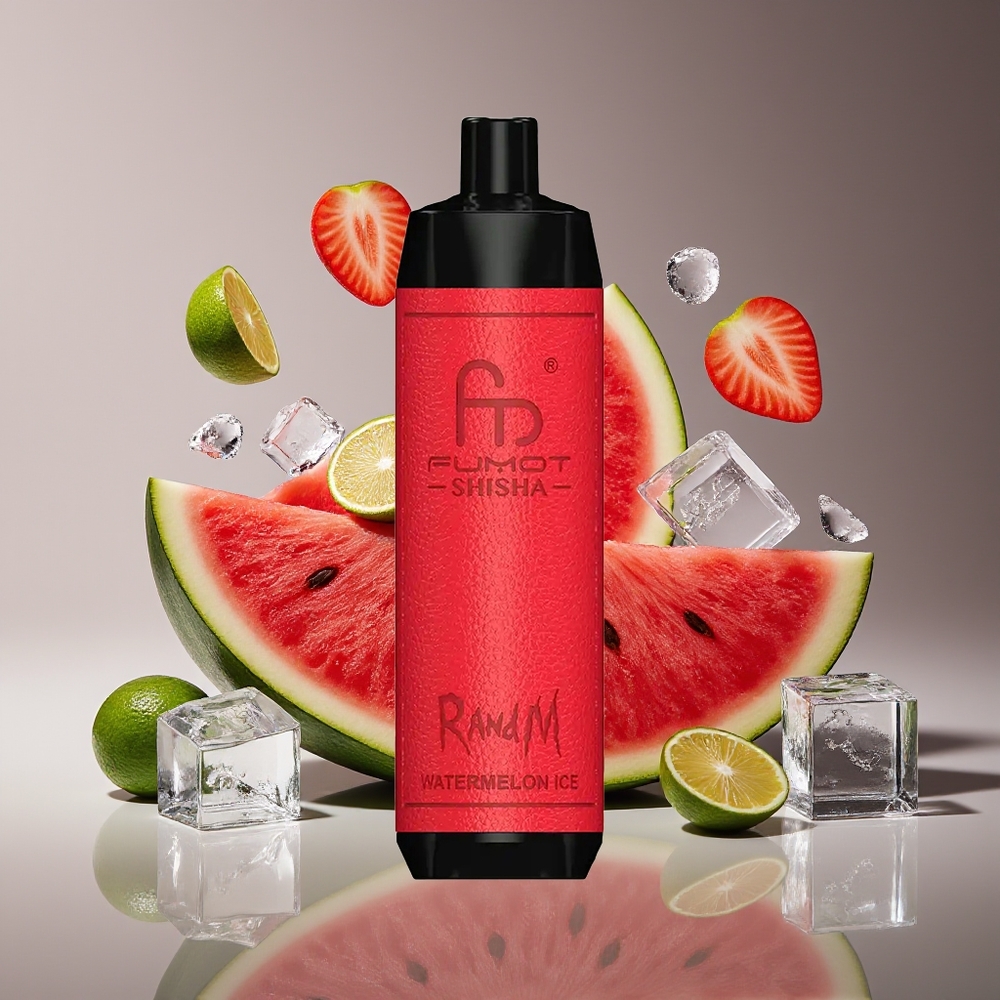 RandM Fumot Shisha 10000 Puffs 18mL 850mAh Type-C Watermelon Ice Disposable Vape