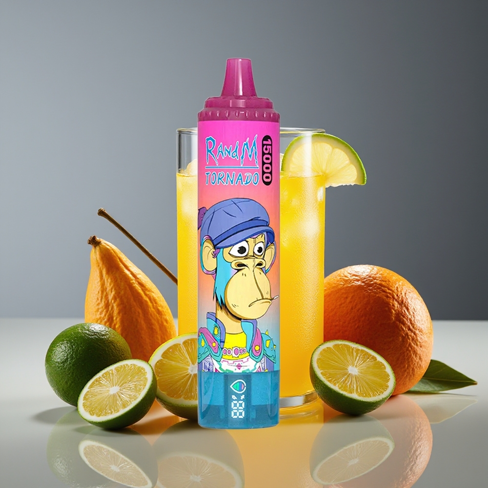RandM Fumot Tornado 15000 Puffs 25ml 850mAh Mesh Coil Lemonade Disposable Vape