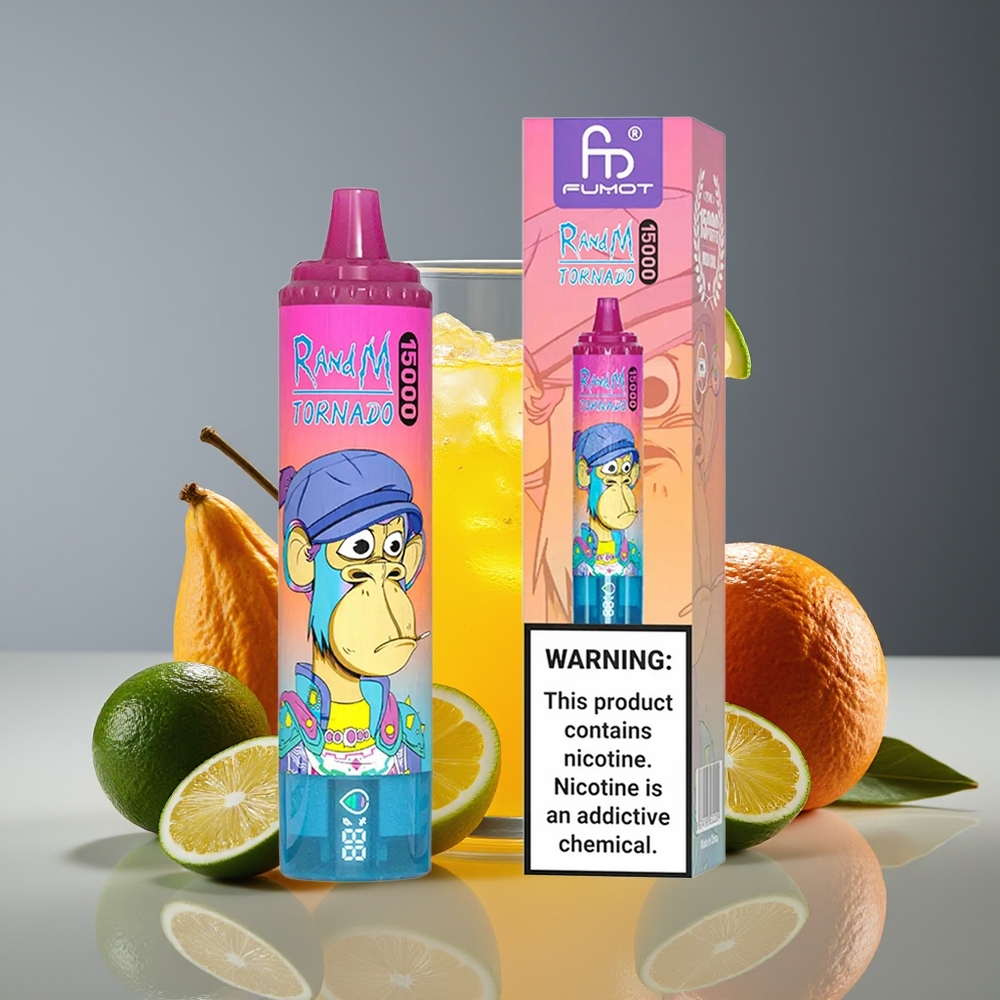 RandM Fumot Tornado 15000 Puffs 25ml 850mAh Mesh Coil Lemonade Disposable Vape