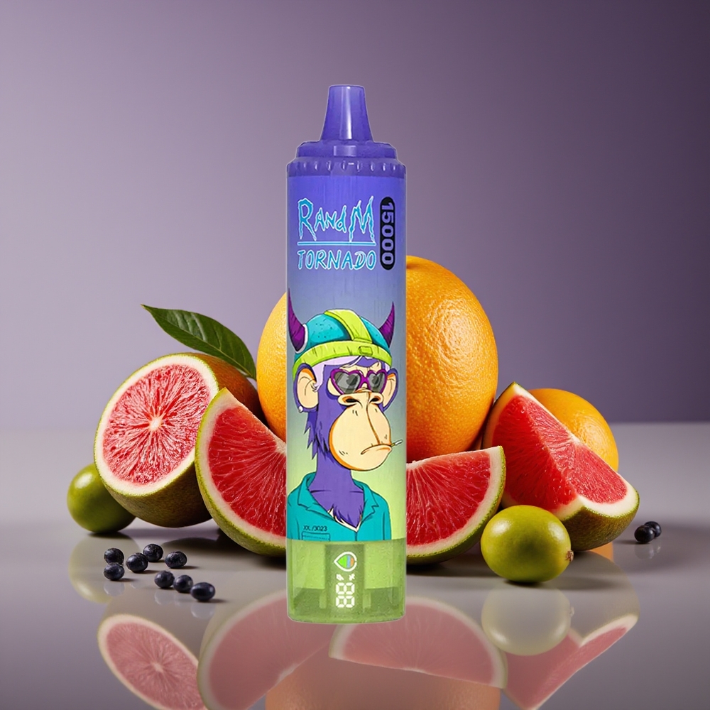 RandM Fumot Tornado 15000 Puffs 25ml 850mAh Mesh Coil Type-C Vimto Disposable Vape