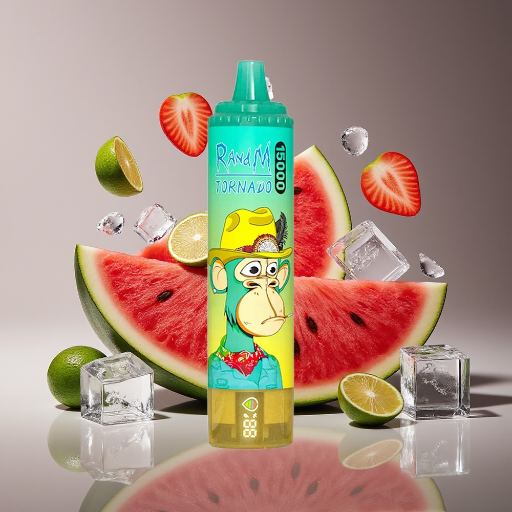RandM Fumot Tornado 15000 Puffs 25ml 850mAh Mesh Coil Watermelon Ice Disposable Vape