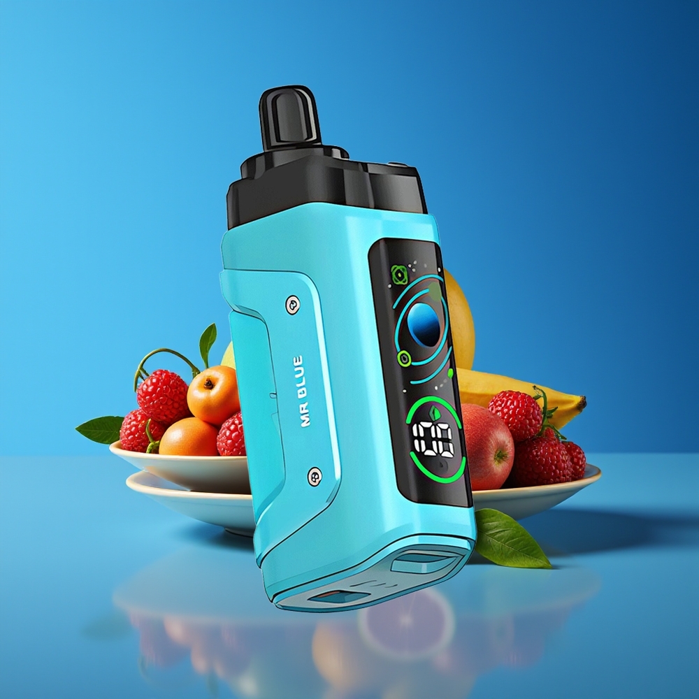 Razz Bar 45000 Puffs Adjustable Airflow 10 Ohm Mesh Disposable Vape Mr Blue