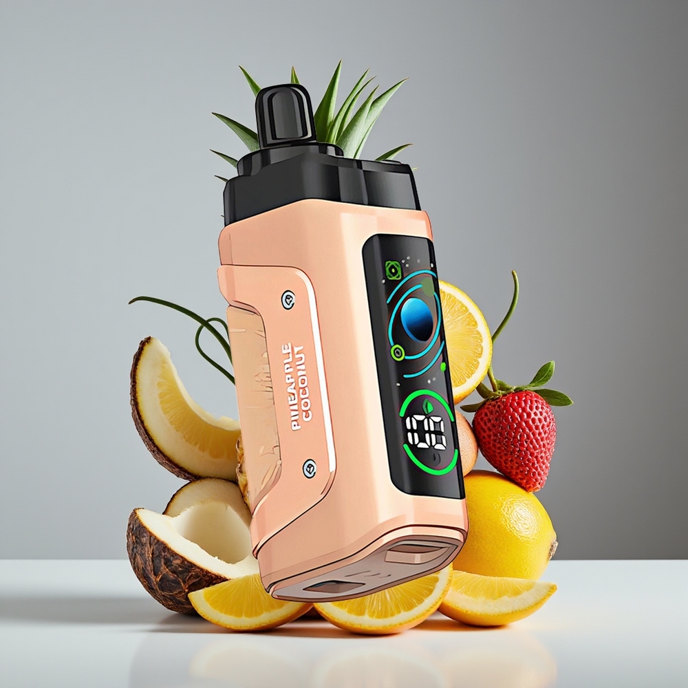 Razz Bar 45000 Puffs Disposable Vape Pineapple Coconut Mesh Coil Type-C Rechargeable