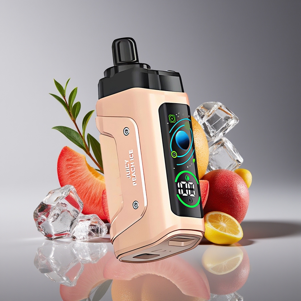 Razz Bar 45000 Puffs Mesh Adjustable Airflow Disposable Vape Juicy Peach Ice