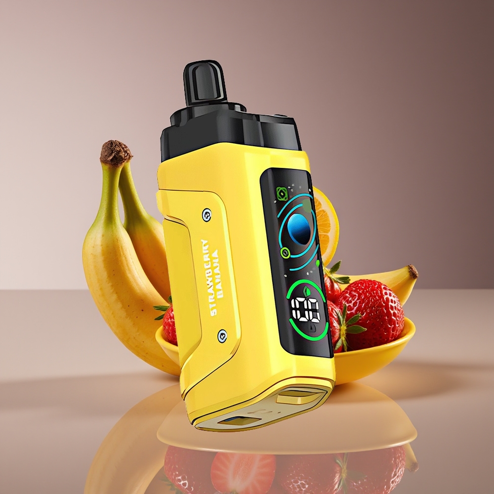 Razz Bar 45000 Puffs Mesh Adjustable Airflow Disposable Vape Strawberry Banana