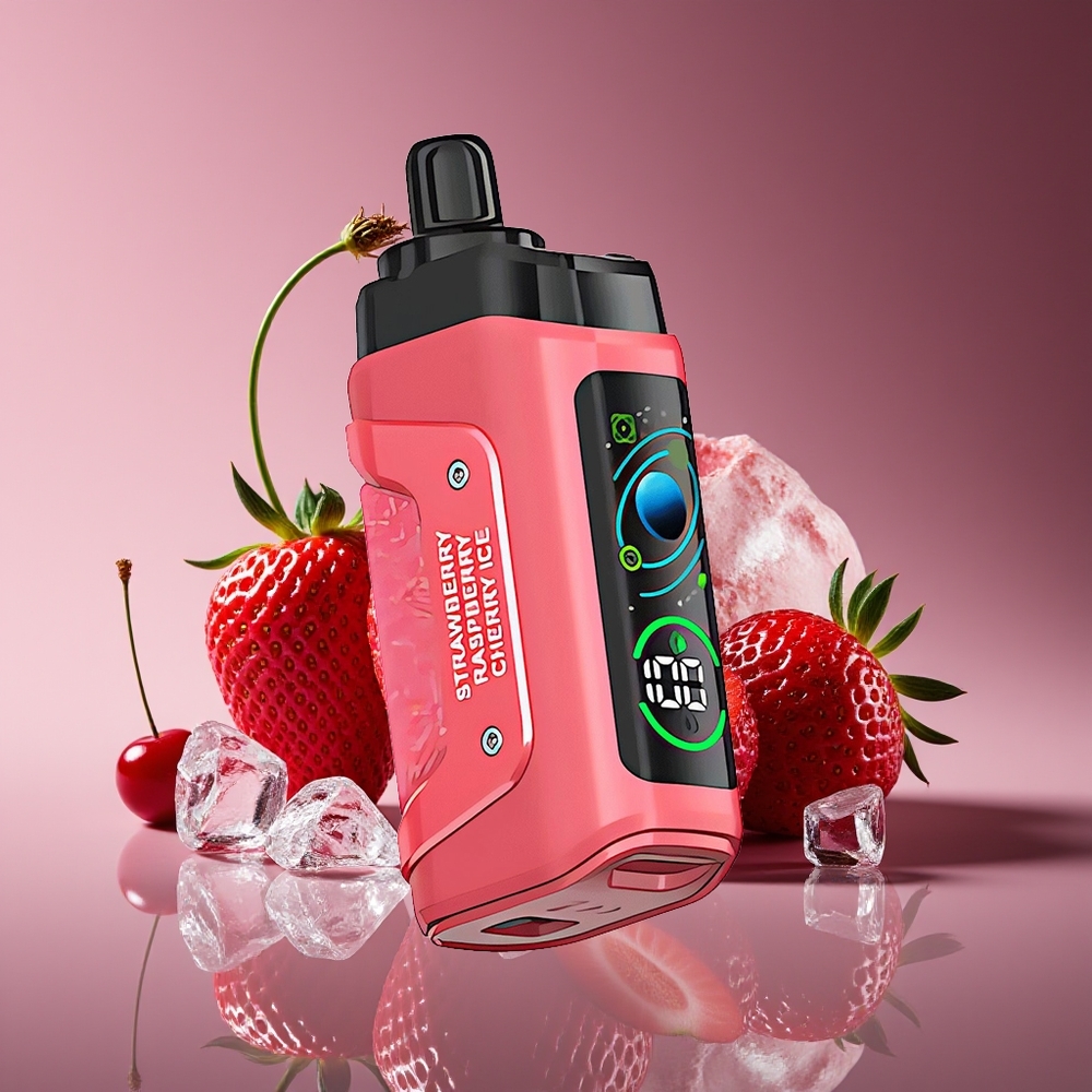 Razz Bar 45000 Puffs Mesh Adjustable Airflow Strawberry Cherry Ice Disposable Vape