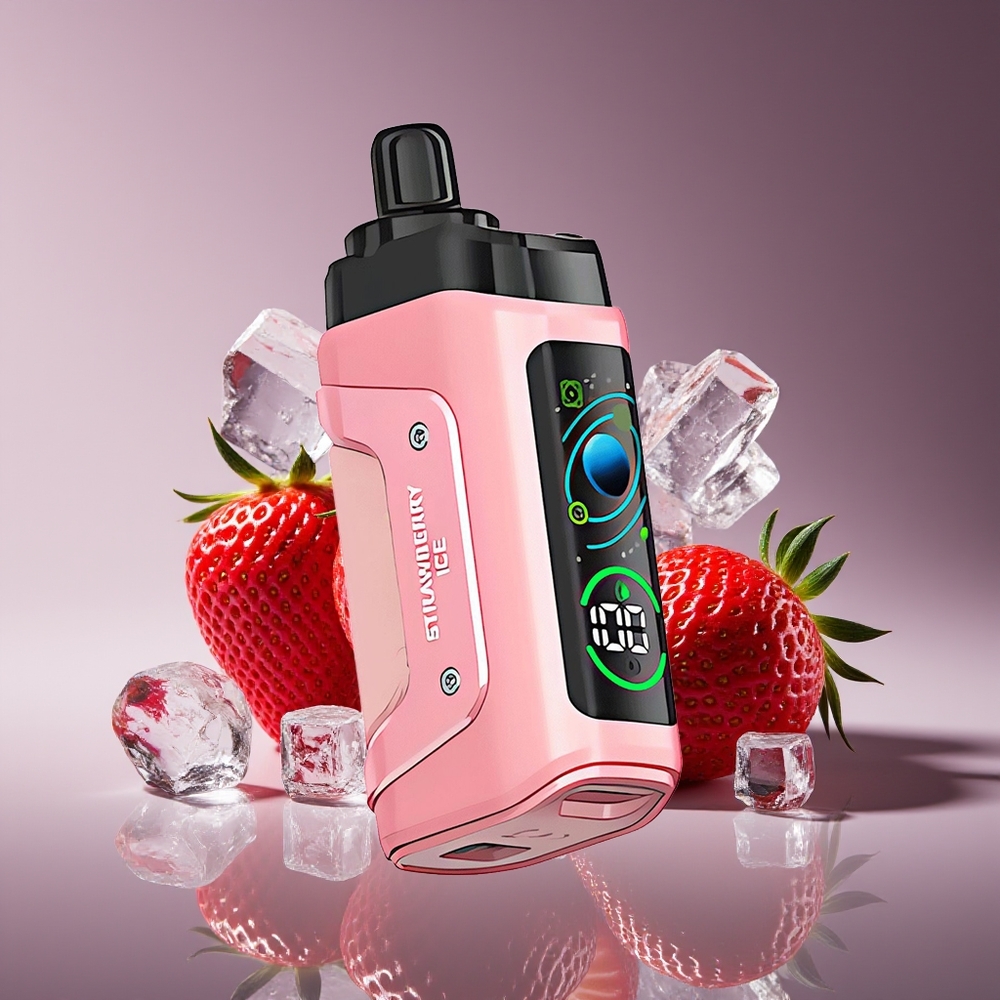 Razz Bar 45000 Puffs Mesh Adjustable Strawberry Ice Disposable Vape