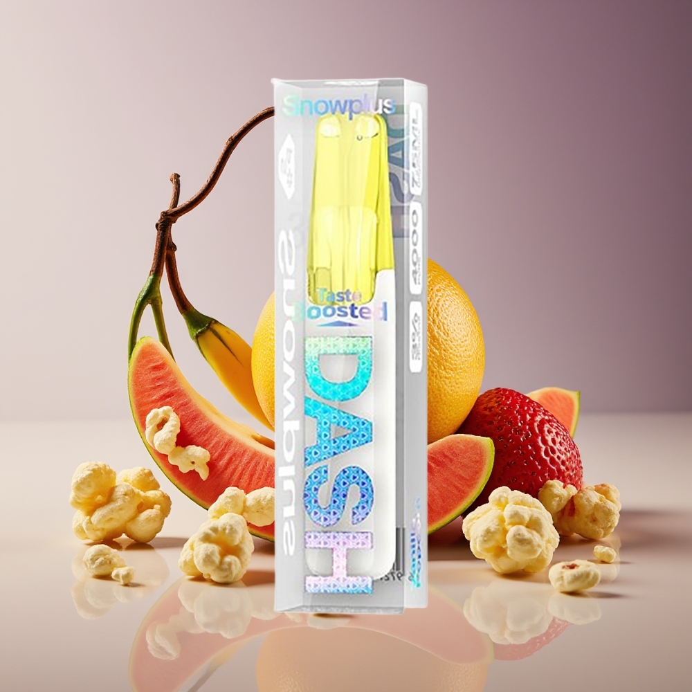 Snowplus Dash 4000 Puffs 75mL Ceramic Vanilla Popcorn Disposable