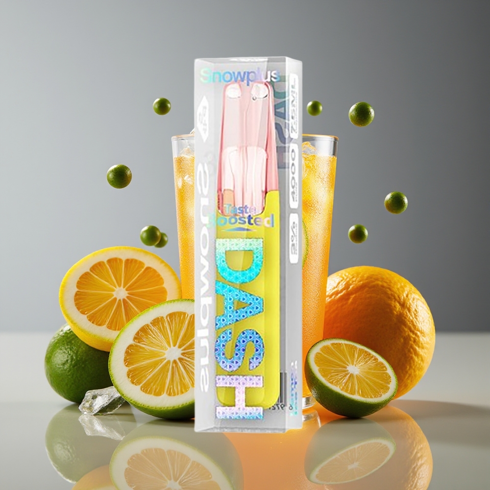 Snowplus Dash 4000 Puffs 75ml 530mAh Ceramic Disposable Device Lemon Ice Tea 3 5