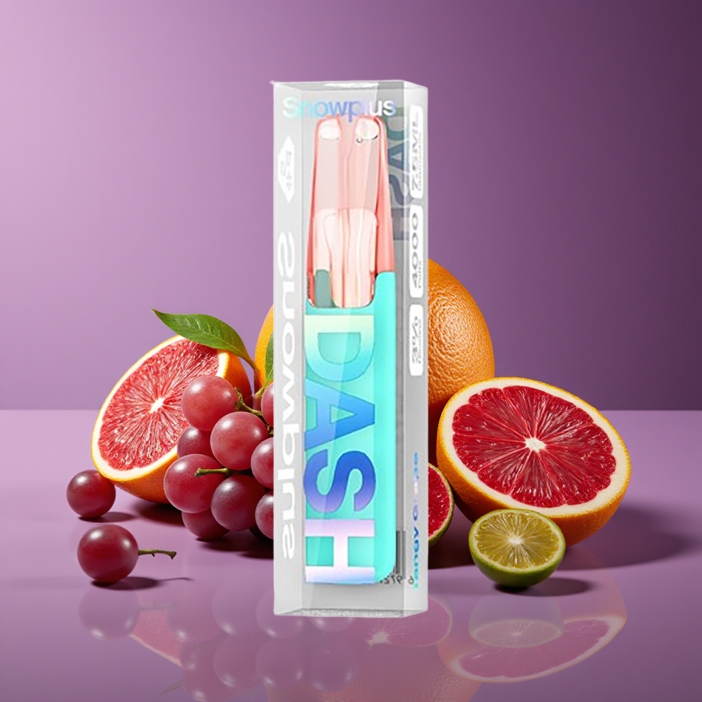 Snowplus Dash 4000 Puffs 75ml Ceramic Disposable Tangy Grape 3 5