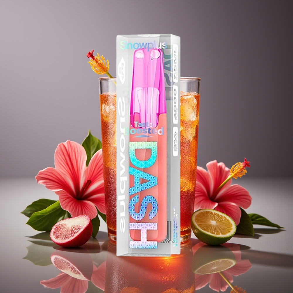 Snowplus Dash 4000 Puffs 75ml Ceramic Hibiscus Ice Tea 3/5