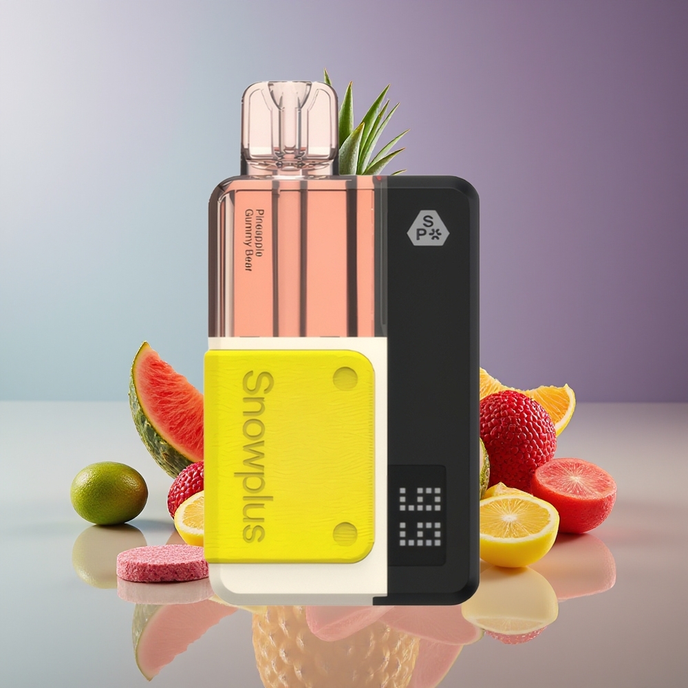 Snowplus Swift 15000 Puffs Pod Kit Dual Mesh 1000mAh Refillable Pineapple Gummy Bear
