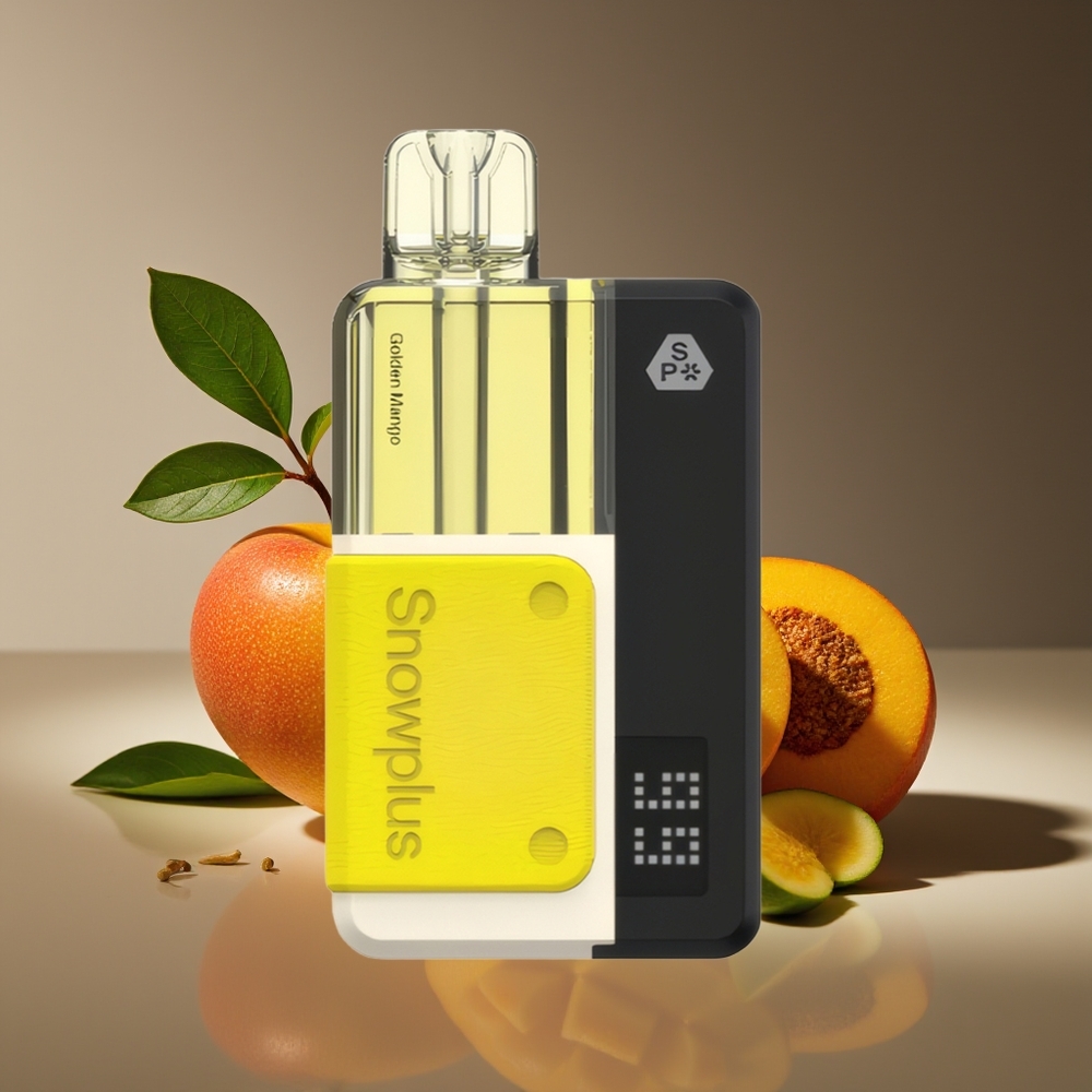 Snowplus Swift 15000 Puffs Pod Kit Dual Mesh 1000mAh Reuseable Battery 2+10ml Golden Mango