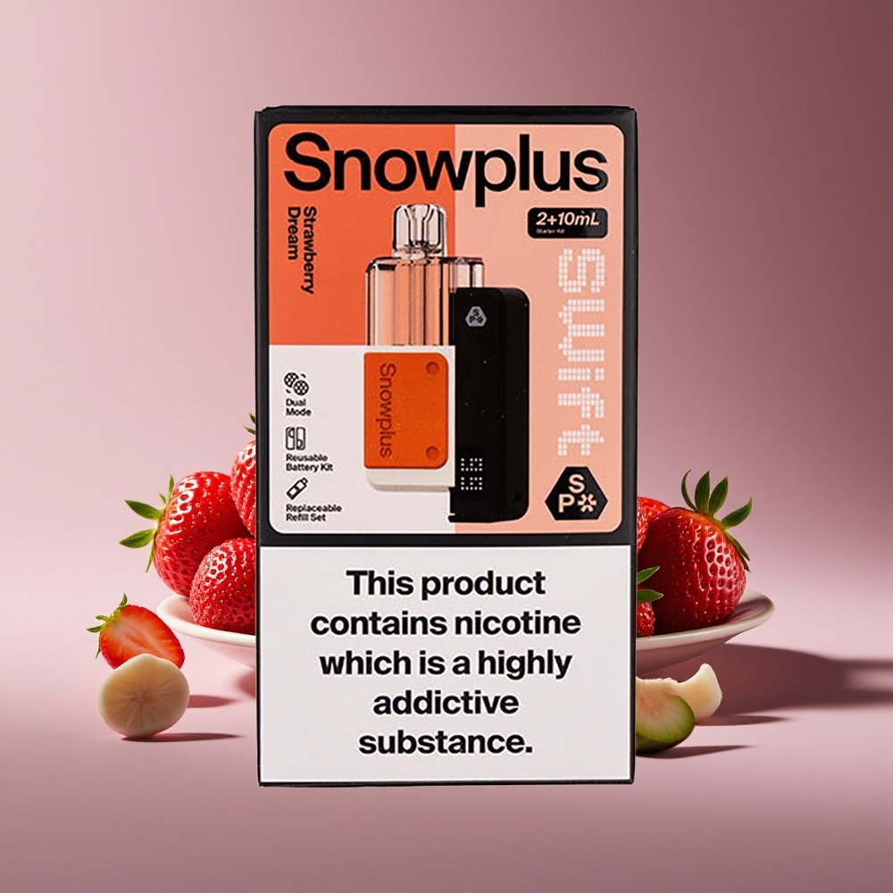Snowplus Swift 5000 Puffs 1000mAh Dual Mesh Strawberry Dream