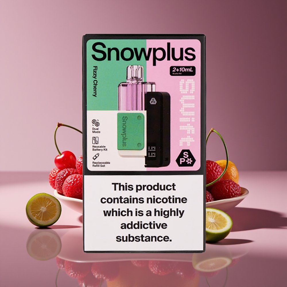 Snowplus Swift 5000 Puffs Dual Mesh 1000mAh Fizzy Cherry Pod Kit
