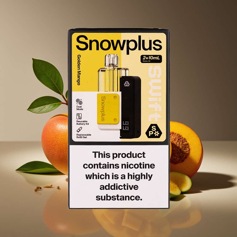 Snowplus Swift 5000 Puffs Dual Mesh 1000mAh Prefilled Pod Kit Golden Mango