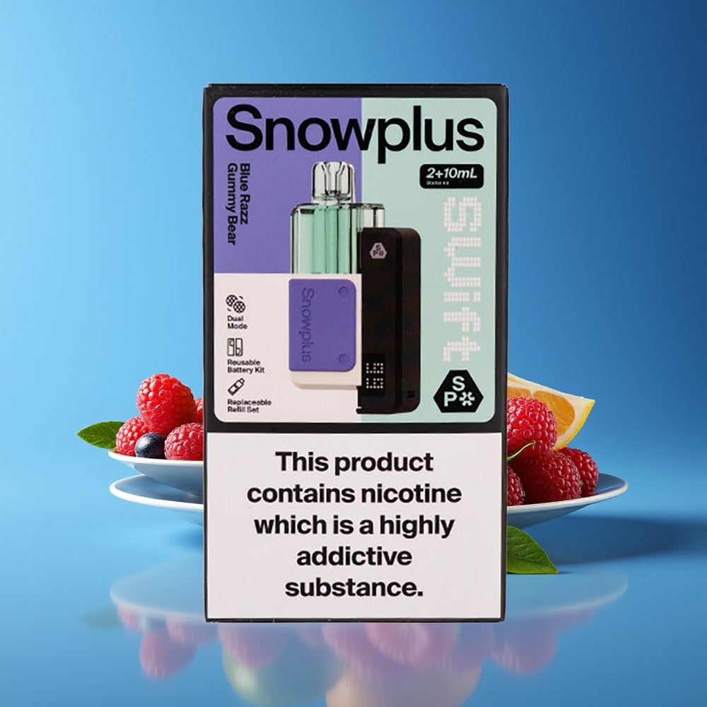 Snowplus Swift 5000 Puffs Dual Mesh 2+10ml 2 Blue Razz Gummy Bear