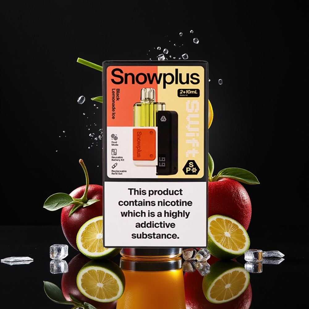 Snowplus Swift 5000 Puffs Dual Mesh 2+10ml Black Lemonade Ice