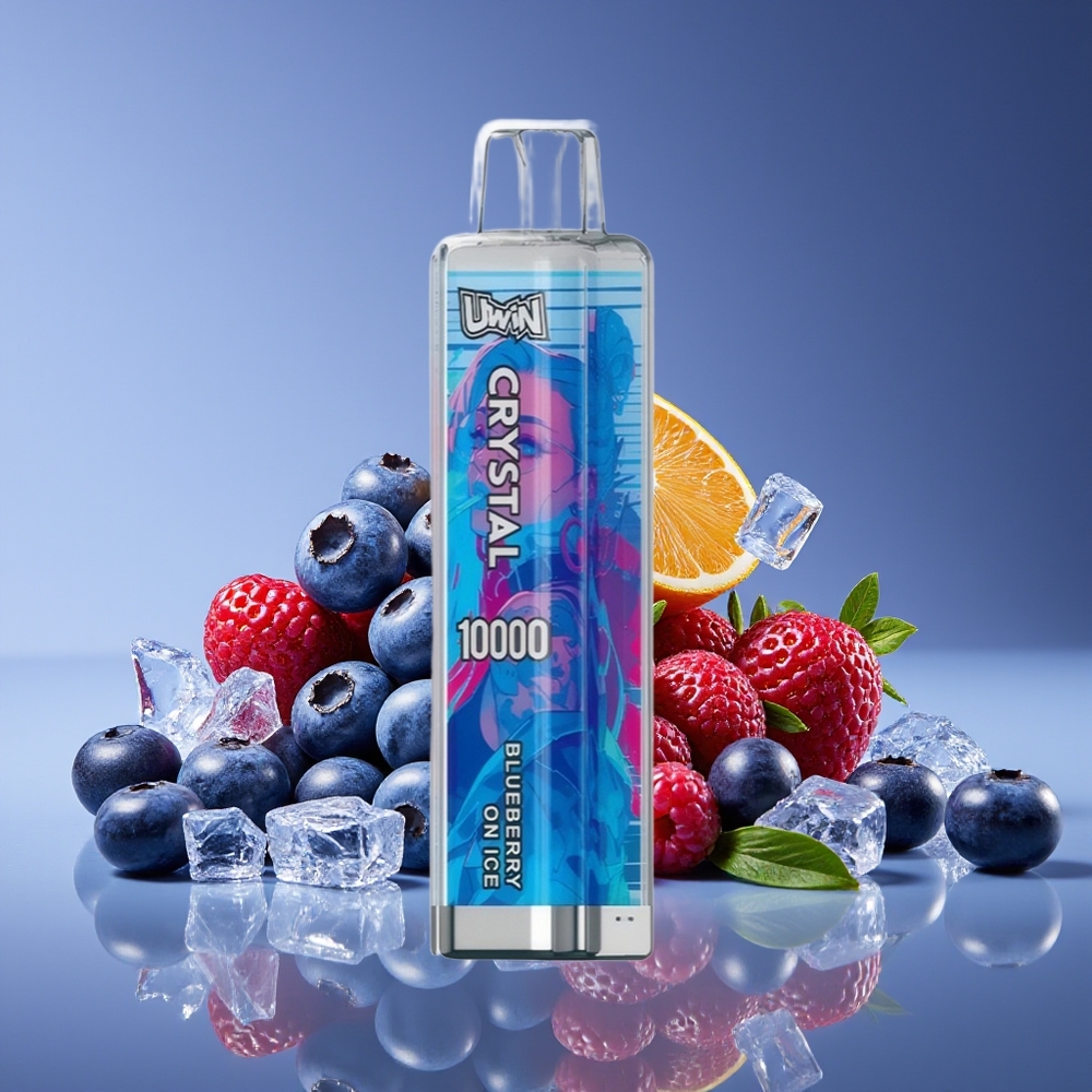 Uwin Crystal 10000 Puffs RGB Disposable Vape Blueberry On Ice