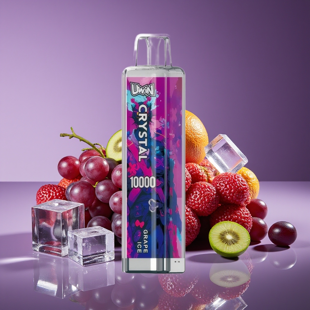 Uwin Crystal 10000 Puffs RGB Disposable Vape Grape Ice