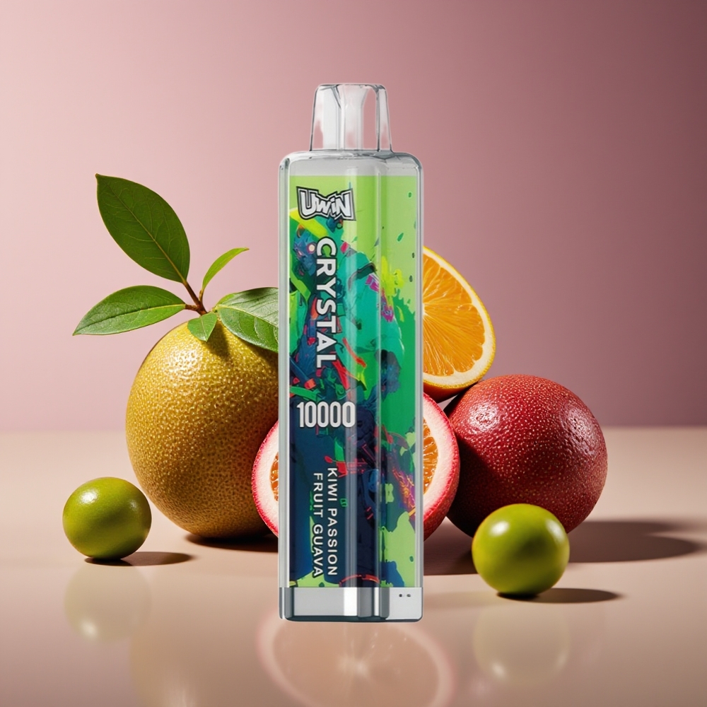 Uwin Crystal 10000 Puffs RGB Disposable Vape Kiwi Passion Fruit Guava