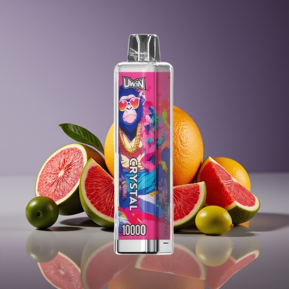 Uwin Crystal 10000 Puffs RGB Disposable Vape Lady Killa 0/2/3/5 18ml 650mAh