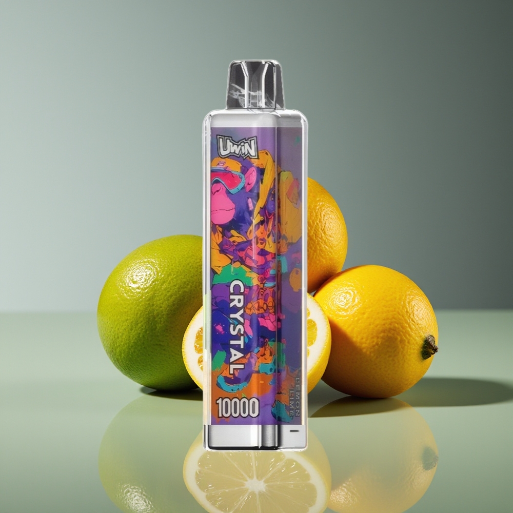 Uwin Crystal 10000 Puffs RGB Disposable Vape Lemon Lime 18mL 650mAh Type-C