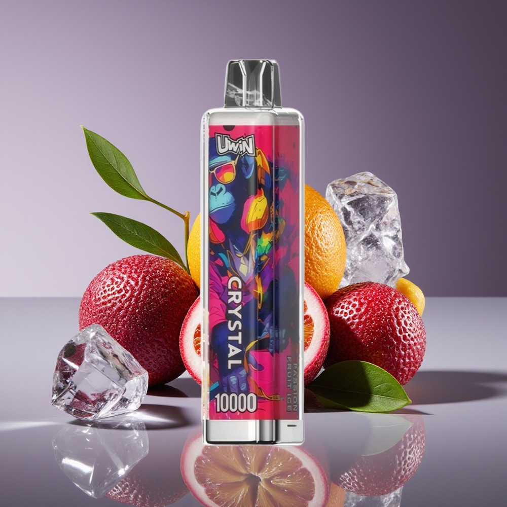 Uwin Crystal 10000 Puffs RGB Disposable Vape Passion Fruit Ice