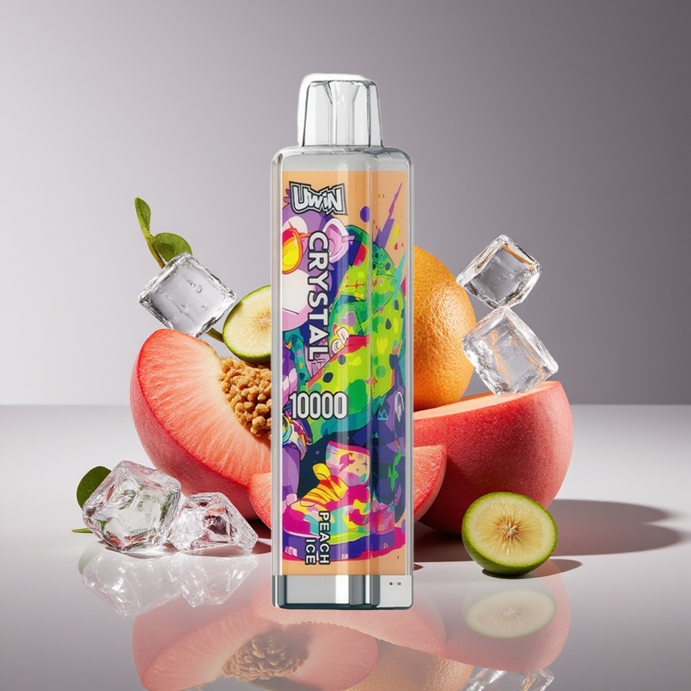 Uwin Crystal 10000 Puffs RGB Disposable Vape Peach Ice