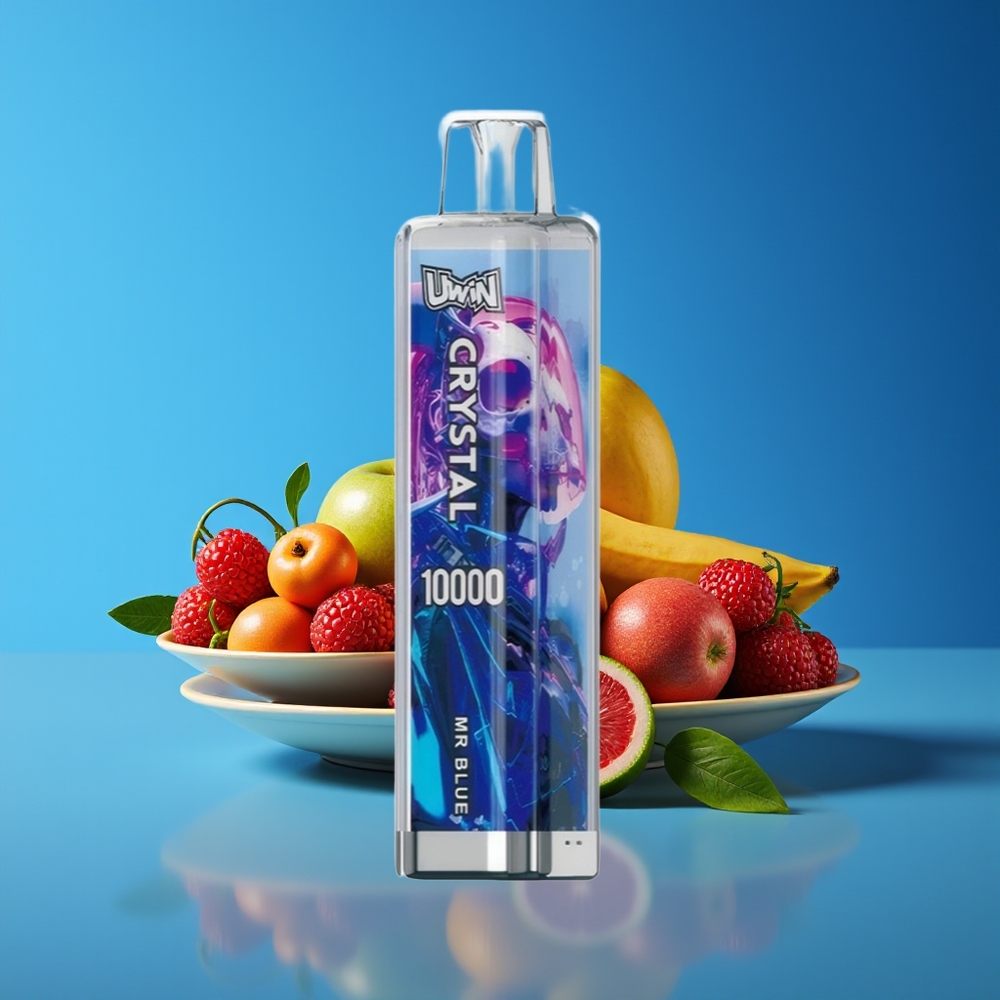 Uwin Crystal 10000 Puffs RGB Rechargeable Disposable Vape Mr Blue