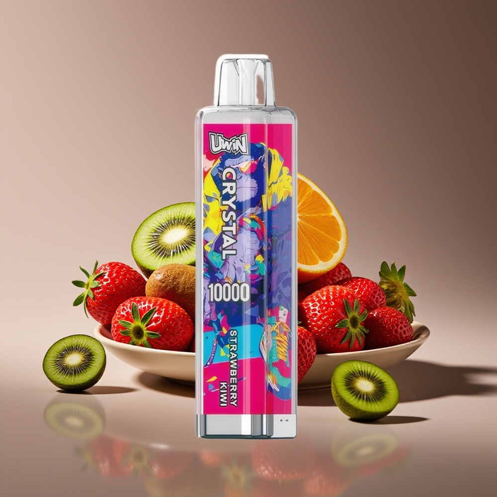 Uwin Crystal 10000 Puffs RGB Rechargeable Disposable Vape Strawberry Kiwi