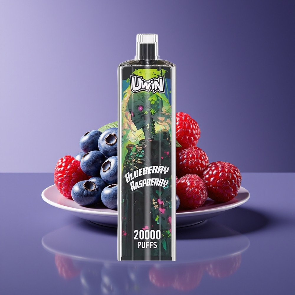 Uwin Shisha Hookah Crystal 20000 Puffs Blueberry Raspberry 0 5 22ml Mesh Coil Type-C 650mAh