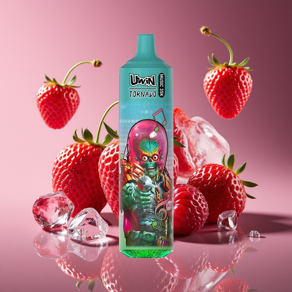 Uwin Tornado 35K 600mAh Mesh Strawberry Raspberry Cherry Ice Disposable Vape