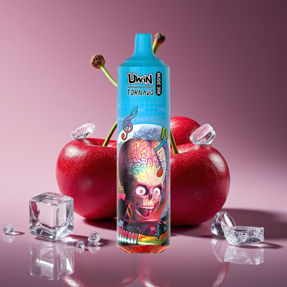 Uwin Tornado 35K Music Cherry Ice Disposable Vape - 35K Puffs 10 Ohm Mesh Type-C