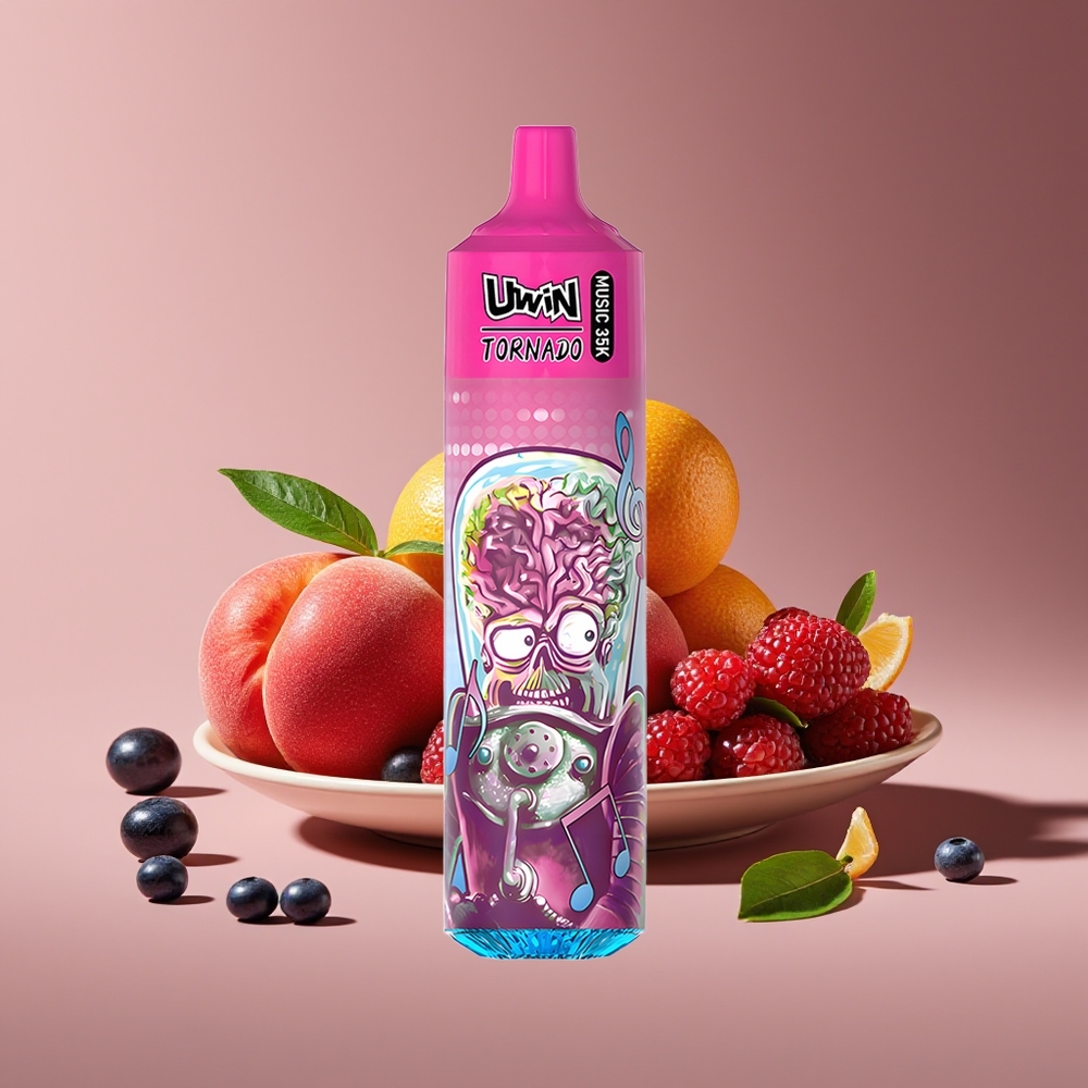 Uwin Tornado 35K Rechargeable Mesh Peach Berry Disposable Vape