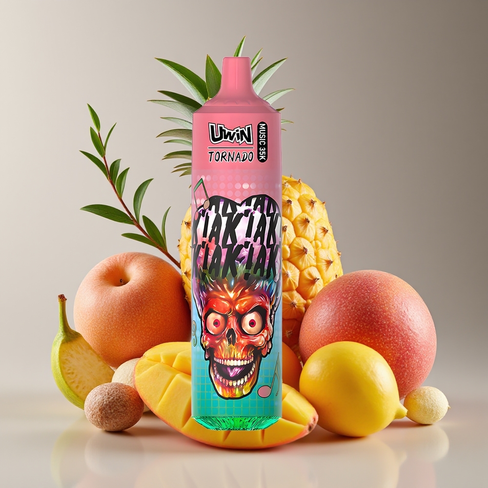 Uwin Tornado 35K Rechargeable Mesh Peachy Mango Pineapple Disposable Vape