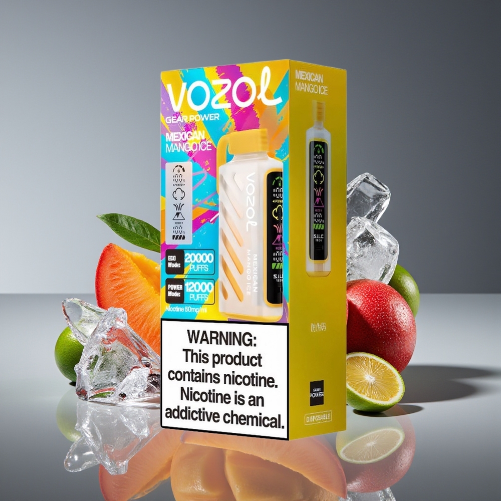 VOZOL Gear Power 20000 Puffs Dual Mesh 20mL Mexican Mango Ice Disposable Vape